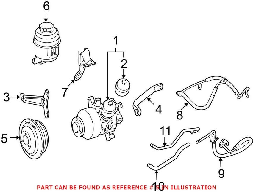 Mercedes Power Steering Pump Pulley 0004662015